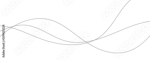 Abstract wave pattern with multiple curved lines