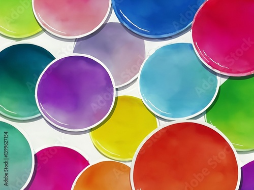 colorful paint cans
