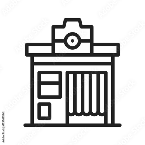 Photo Booth icon vector image. Suitable for mobile apps, web apps and print media.