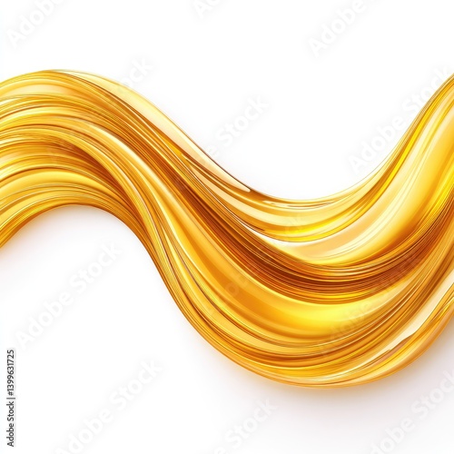 Golden liquid flowing curves