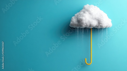 A cloud that only rains on one specific person no matter where they go