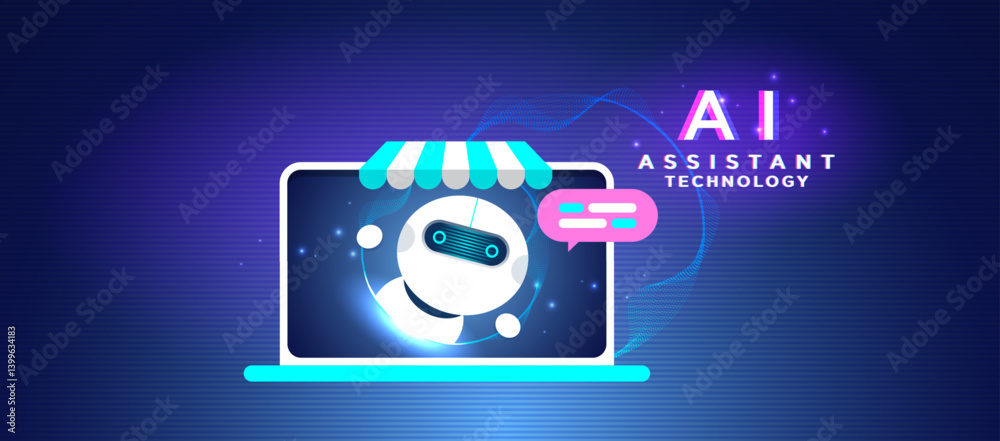 Naklejka premium AI Chat Interface for Creative Designers