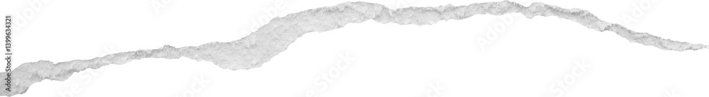 Obraz premium Ripped torn paper edges isolated on black background