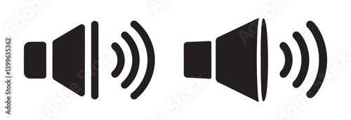 "Speaker Icon Vector – Sound Volume Audio Symbol Silhouette"
