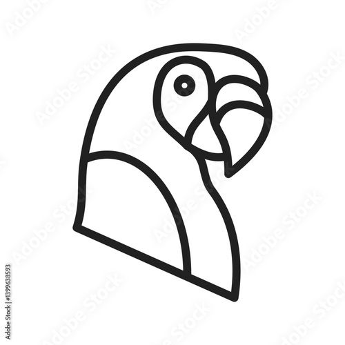 Scarlet Macaw icon vector image. Suitable for mobile apps, web apps and print media.