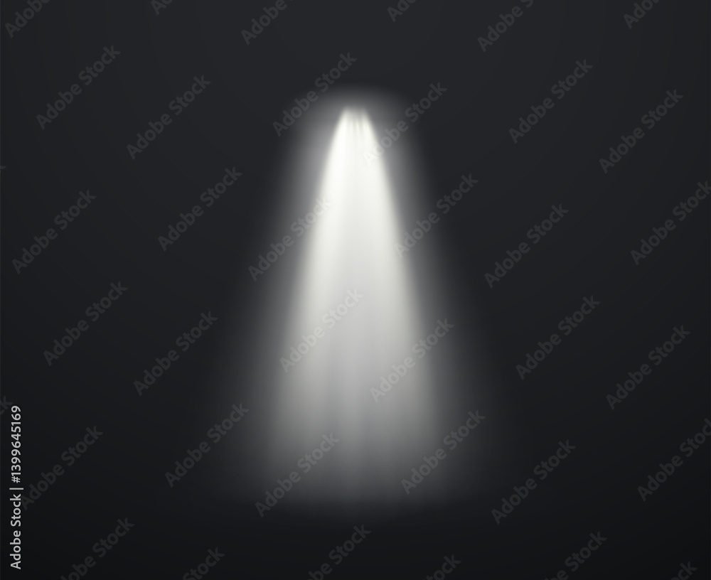 Spotlight rays. Vector glowing light effect. Party projectors set Spotlight rays. Vector glowing light effect. Party projectors set
