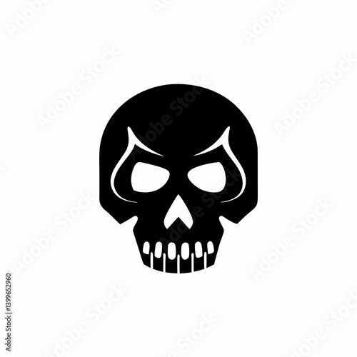 creative details Skull Icon Vector Illustration 