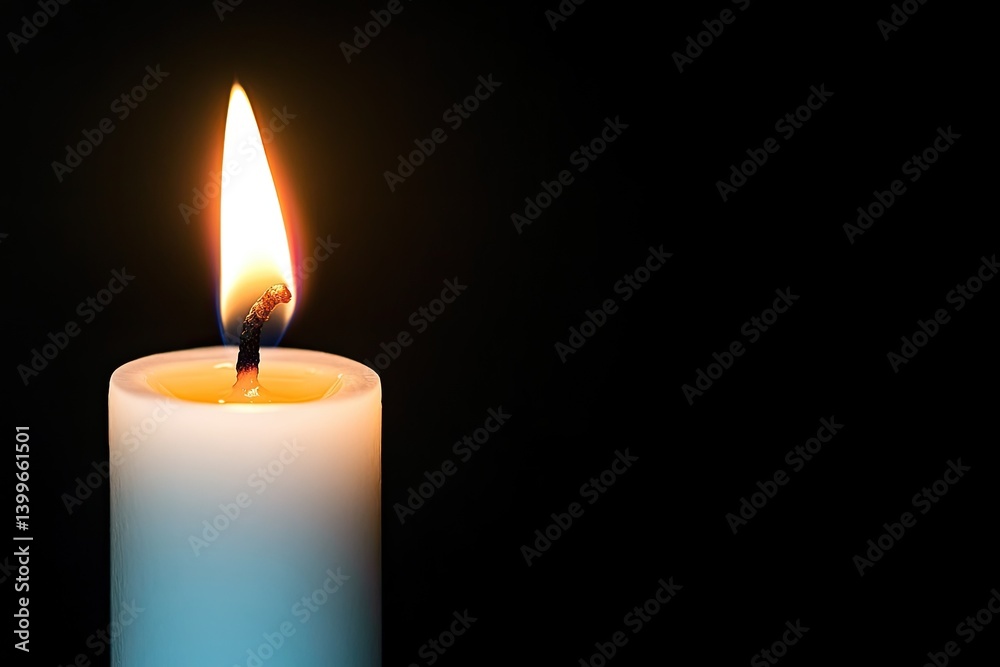Single candle flame Single candle flame