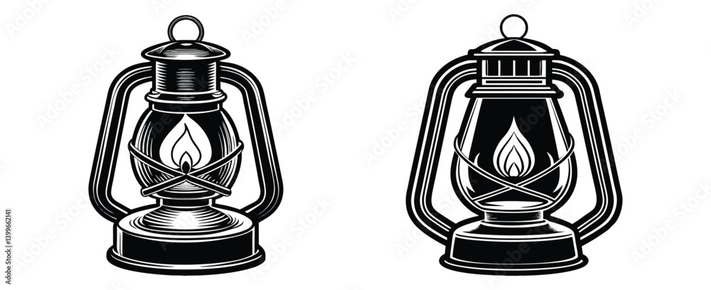 A candle flickering steadily in a hurricane — quiet endurance, flat vector with symbolic elements
