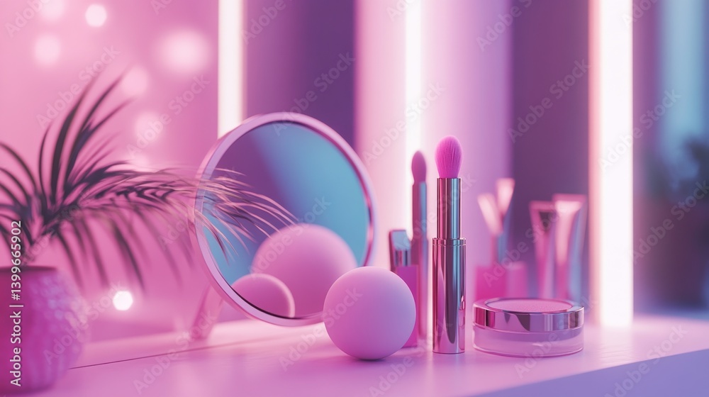 Pink cosmetic display (6) Pink cosmetic display (6)