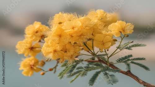 Vibrant Yellow Blossoms  Spring Flowers  Nature Closeup
