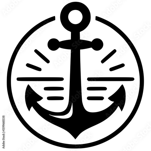 Anchor logo silhouette