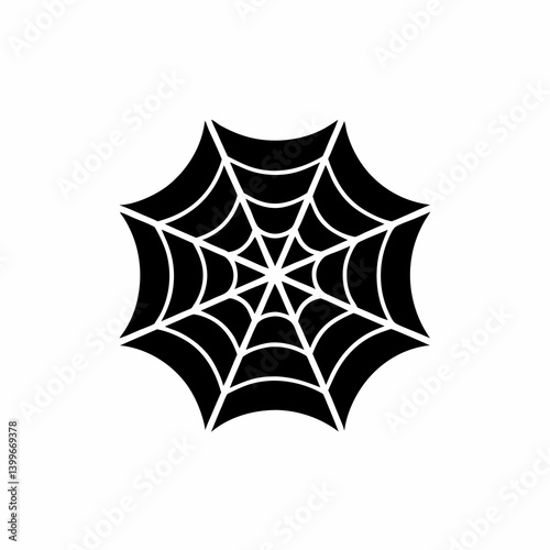 creative details Spider Web Icon Vector Illustration   photo