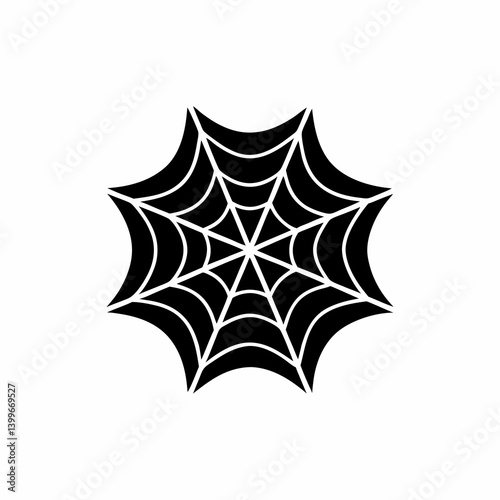 creative details Spider Web Icon Vector Illustration   photo