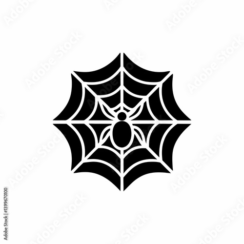 creative details Spider Web Icon Vector Illustration   photo