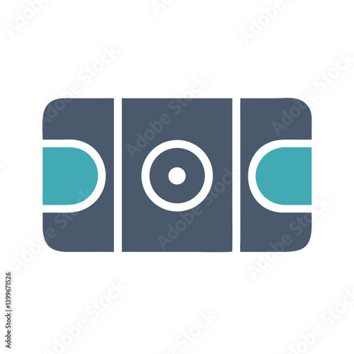 Ice Hockey Rink Icon Representing Sports, Gameplay, and Winter Athletics