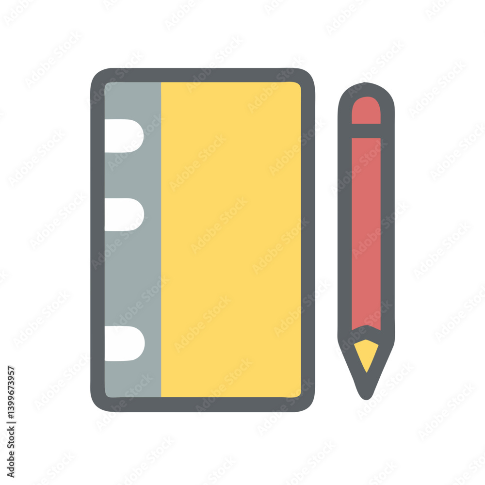 Sketch Book Icon Representing Creativity, Art, and Drawing Sketch Book Icon Representing Creativity, Art, and Drawing