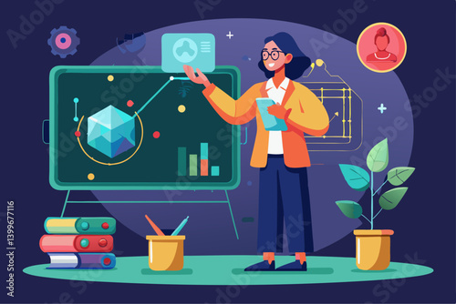 girl with flowers in the garden