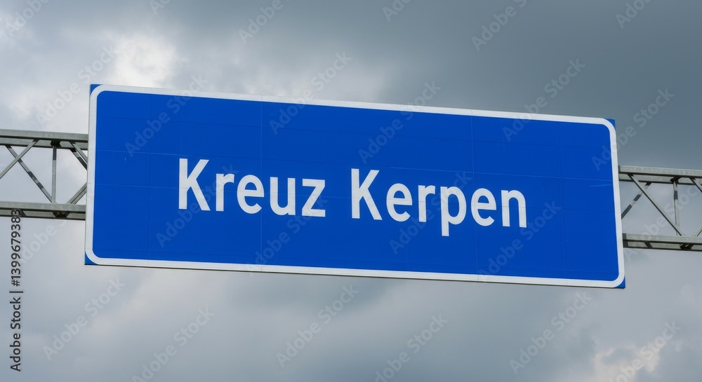 Obraz premium Modern dark blue rectangular sign