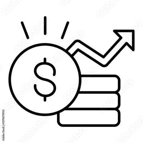financial growth icon