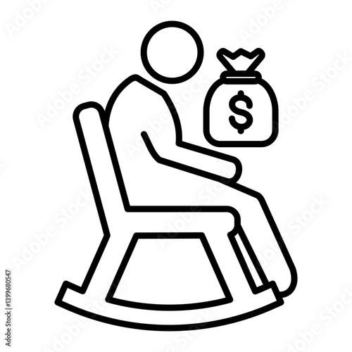 Pension fund icon