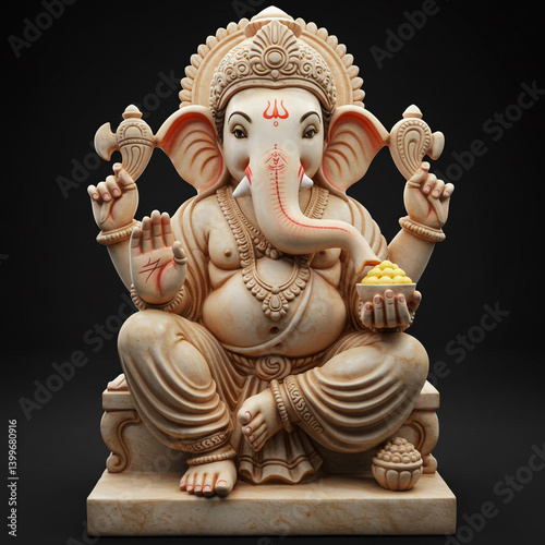 Lord Ganesha Idol in a Bles...