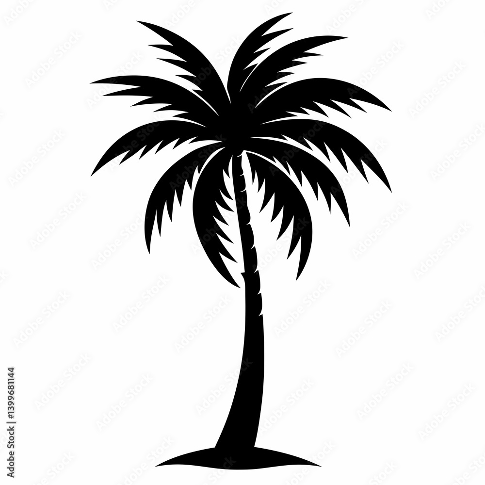 Obraz premium palm tree silhouette