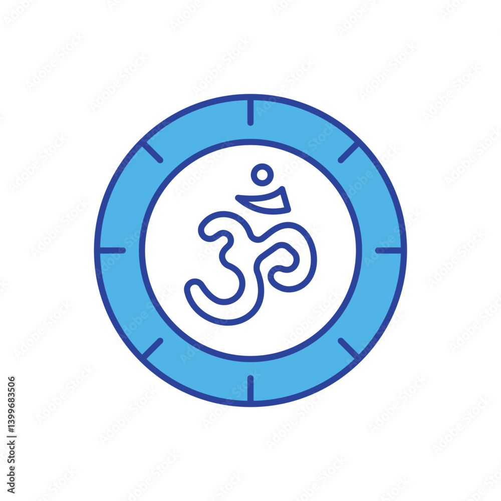Om icon vector stock illustration Om icon vector stock illustration