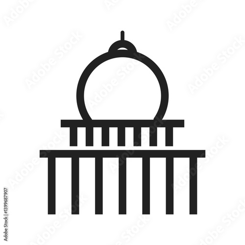 Building icon vector image. Suitable for mobile apps, web apps and print media.