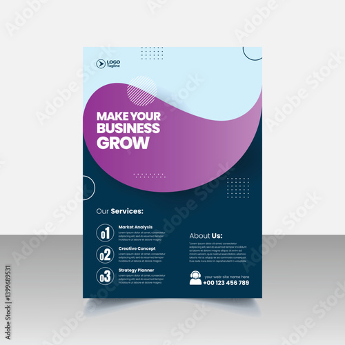Corporate business editable print flyer or poster template, Brochure design, cover modern layout, annual report, poster, flyer in A4 with colorful business advertising for corporate book cover