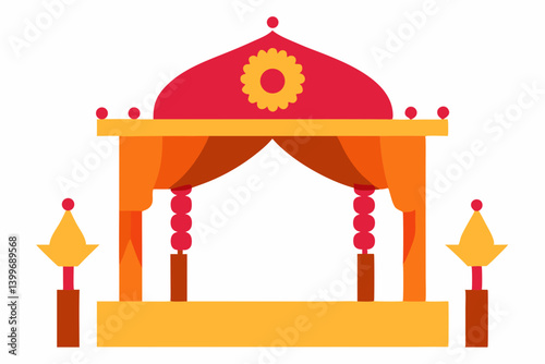 circus tent vector illustration