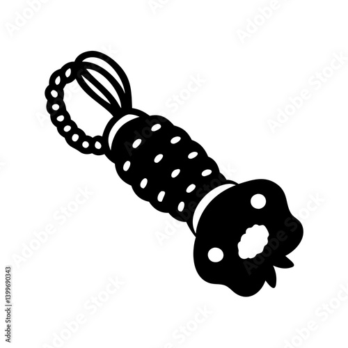 chew toy icon, chew toy silhouette vector illustration-simple silhouette illustration of chew toy, perfect for chew toy logos and icons