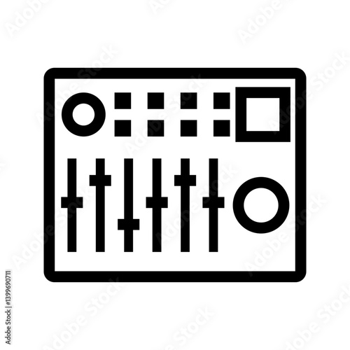 Controller icon vector image. Suitable for mobile apps, web apps and print media.