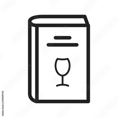 Drinks Recipes icon vector image. Suitable for mobile apps, web apps and print media.