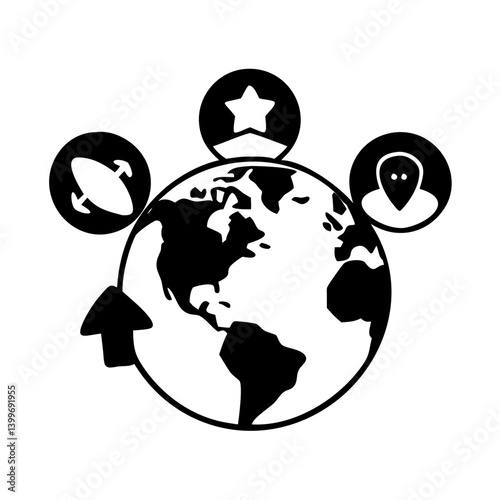 deployment icon, deployment silhouette vector illustration-simple silhouette illustration of deployment, perfect for deployment logos and icons