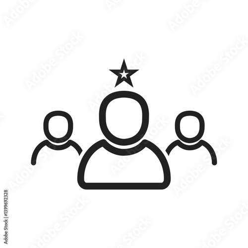 Favorite Candidate icon vector image. Suitable for mobile apps, web apps and print media.