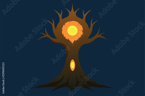 vector illustration of a tree