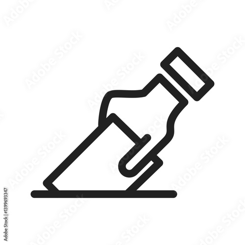 Giving Vote icon vector image. Suitable for mobile apps, web apps and print media.