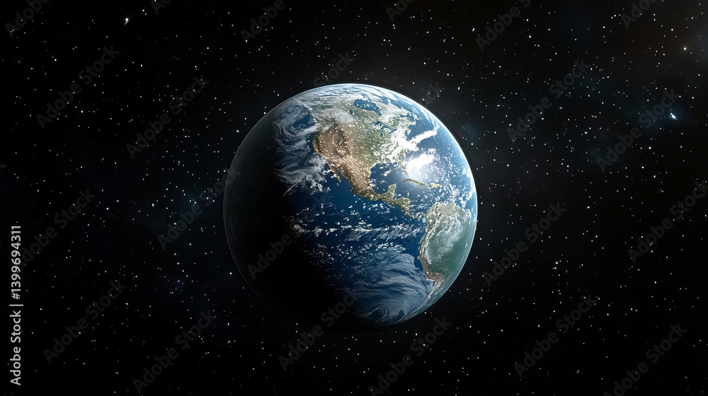 Earth From Space with Planets, Universe, Cosmos, and Galaxy. Earth From Space with Planets, Universe, Cosmos, and Galaxy.
