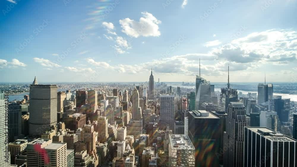 New York City Manhattan midtown buildings skyline