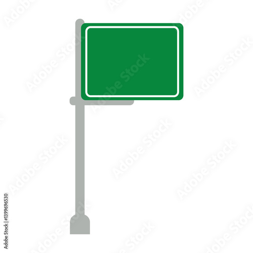Green Road Sign Board Icon, Simple Icon Vector Design, best used for presentation, application, web and banner
