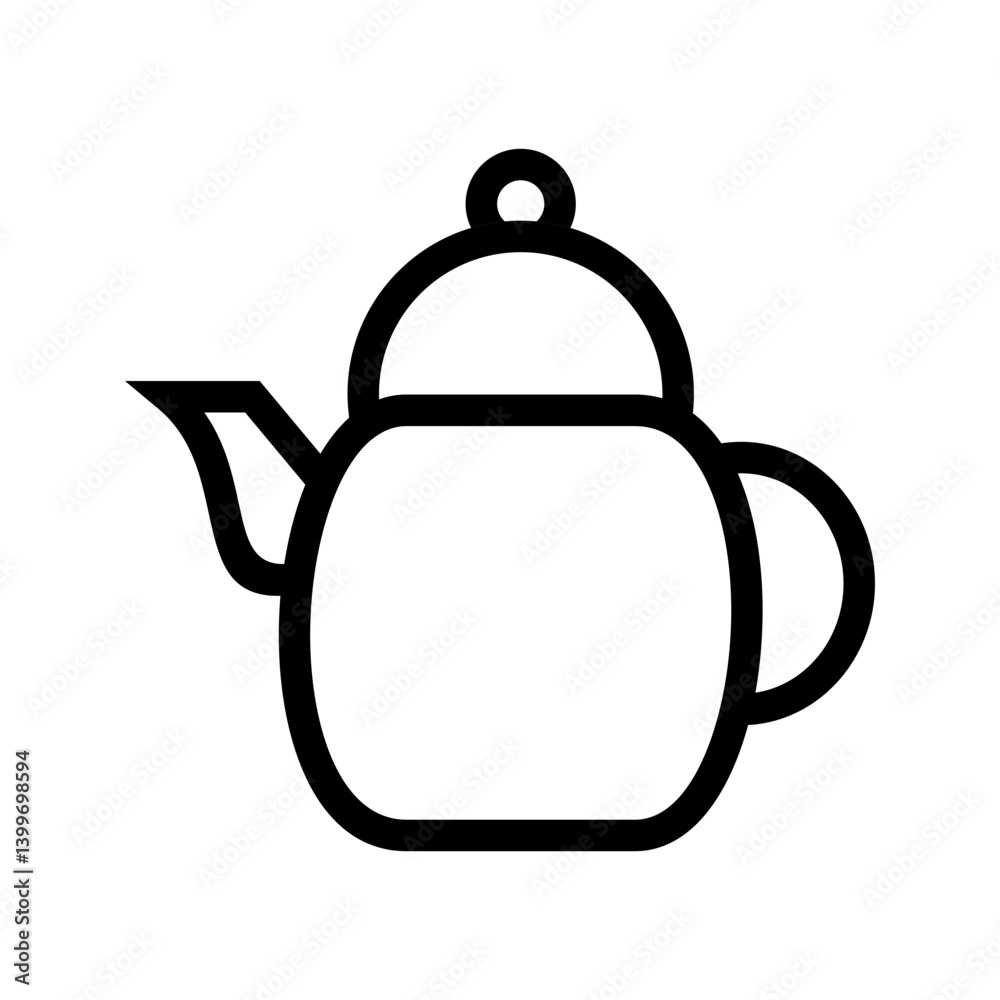 Obraz premium Kettle icon vector image. Suitable for mobile apps, web apps and print media.