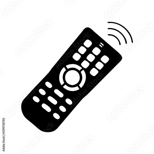 remote control icon, remote control silhouette vector illustration-simple silhouette illustration of remote control, perfect for remote control logos and icons