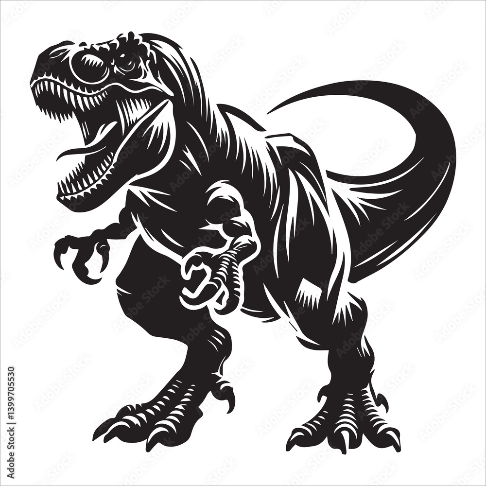 custom made wallpaper toronto digitalChunky T-Rex Silhouette