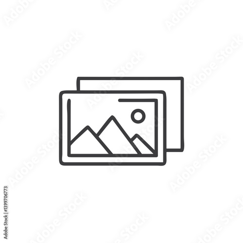 Photo Gallery Icon for Image Collections, Portfolio Websites, Photography Apps, Media Libraries and Visual Content Management Interfaces - Perfect for Creative Platforms