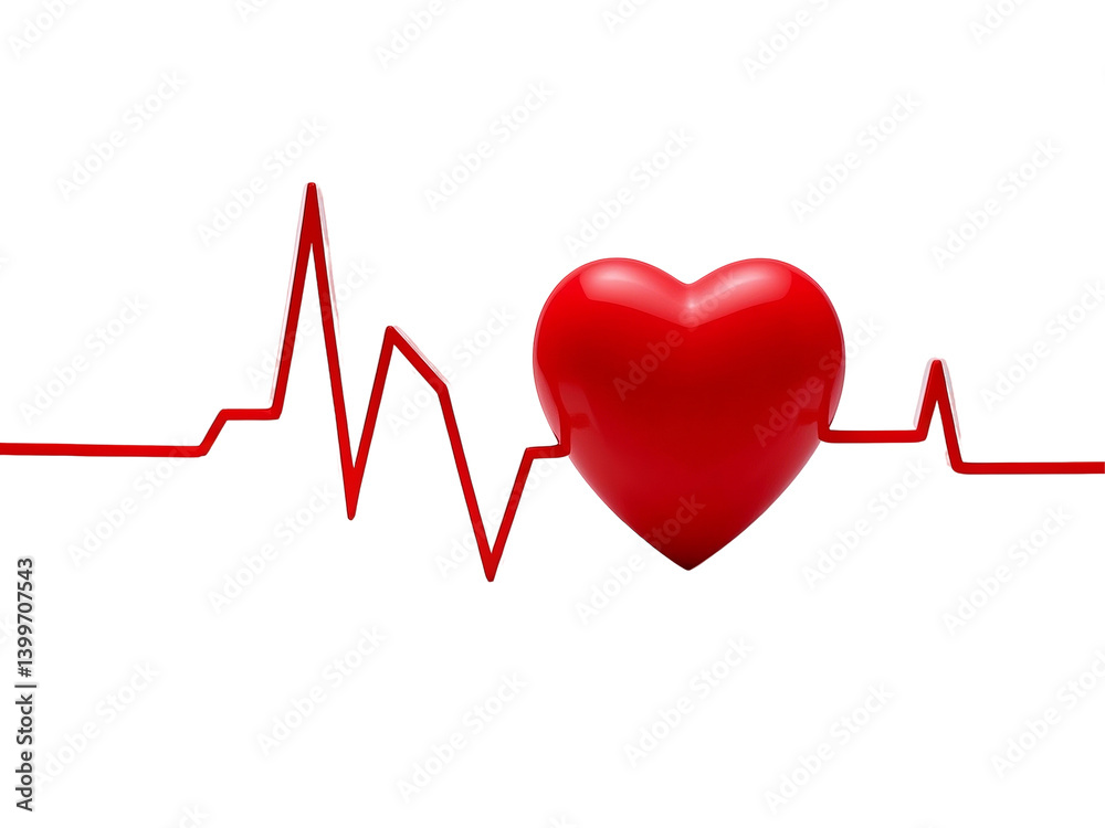 Red heart with detailed ECG line, symbolizing health and monitoring, vivid graphic for medical and fitness themes, ,PNG file isolate on transparent background ,cut out , close up, high quality.
Red heart with detailed ECG line, symbolizing health and monitoring, vivid graphic for medical and fitness themes, ,PNG file isolate on transparent background ,cut out , close up, high quality.
