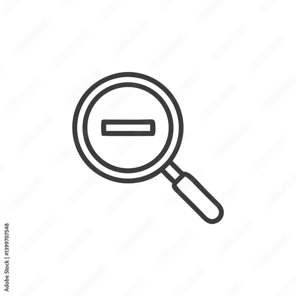 Zoom Out Magnifying Glass Icon for UI Design, Search Functionality, Photo Editing Apps, Navigation Systems, Web Interfaces, Digital Maps and Educational Technology Zoom Out Magnifying Glass Icon for UI Design, Search Functionality, Photo Editing Apps, Navigation Systems, Web Interfaces, Digital Maps and Educational Technology