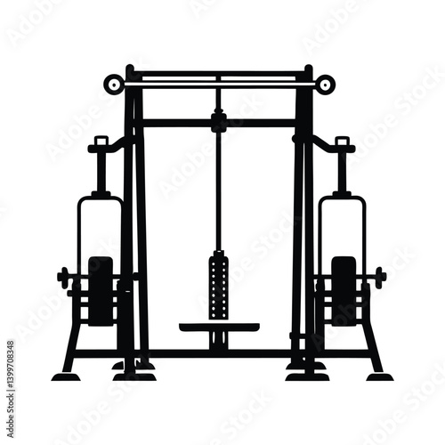 gym equipment vector illustration