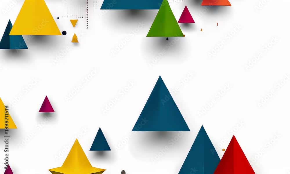 Abstract geometric pattern of overlapping triangles in vibrant colors. Abstract geometric pattern of overlapping triangles in vibrant colors.