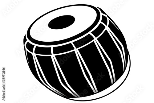tabla  silhouette vector illustration